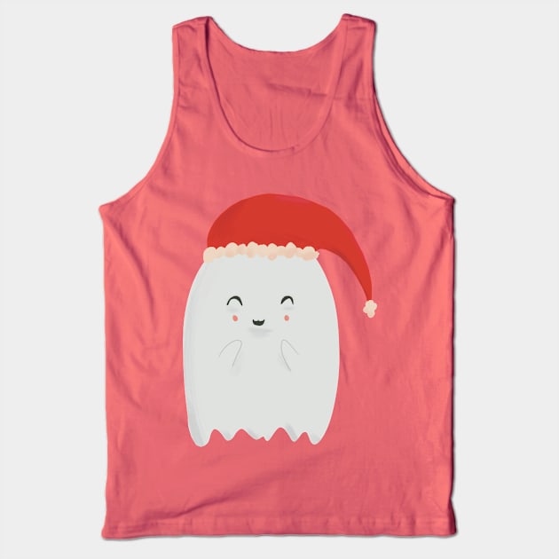 Christmas ghost Tank Top by Aymzie94